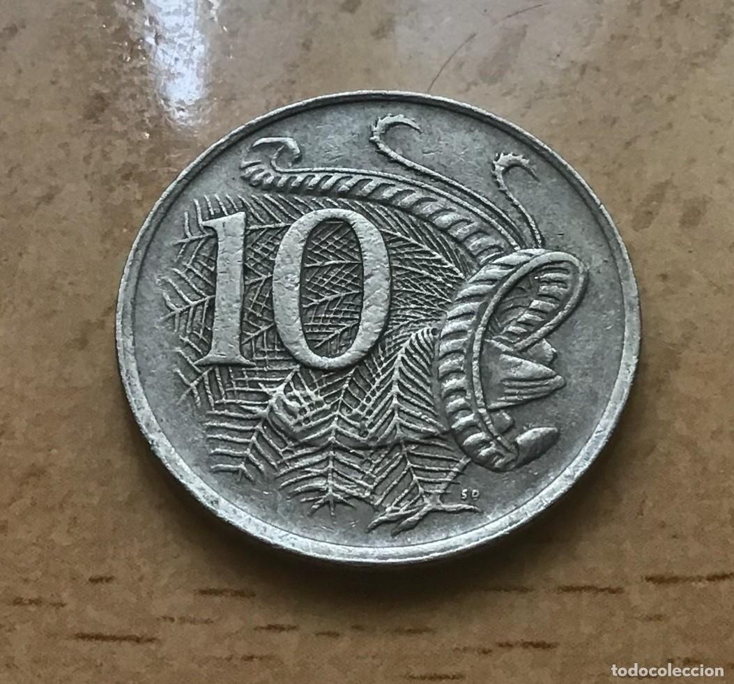 Monedas antiguas de &Aacute;frica: 10 centavos de Australia. A&ntilde;o 1973 - Foto 1