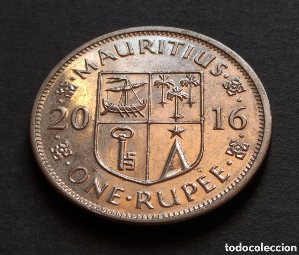 Monedas antiguas de &Aacute;frica: MONEDA - MAURICIO 1 RUPIA 2016 - Foto 3