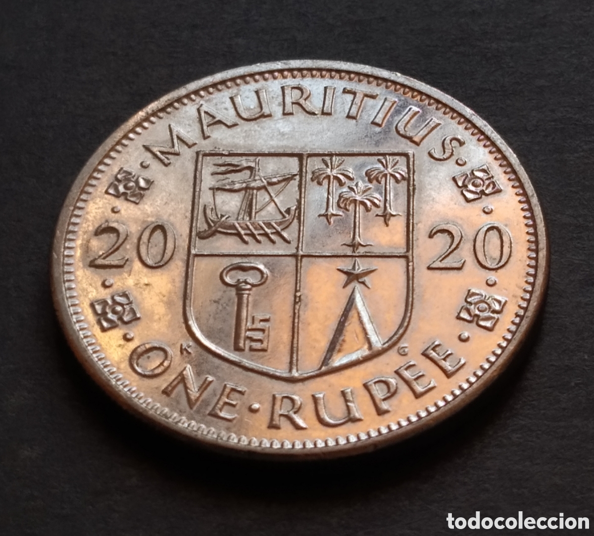 Monedas antiguas de &Aacute;frica: MONEDA - MAURICIO 1 RUPIA 2020 - Foto 3