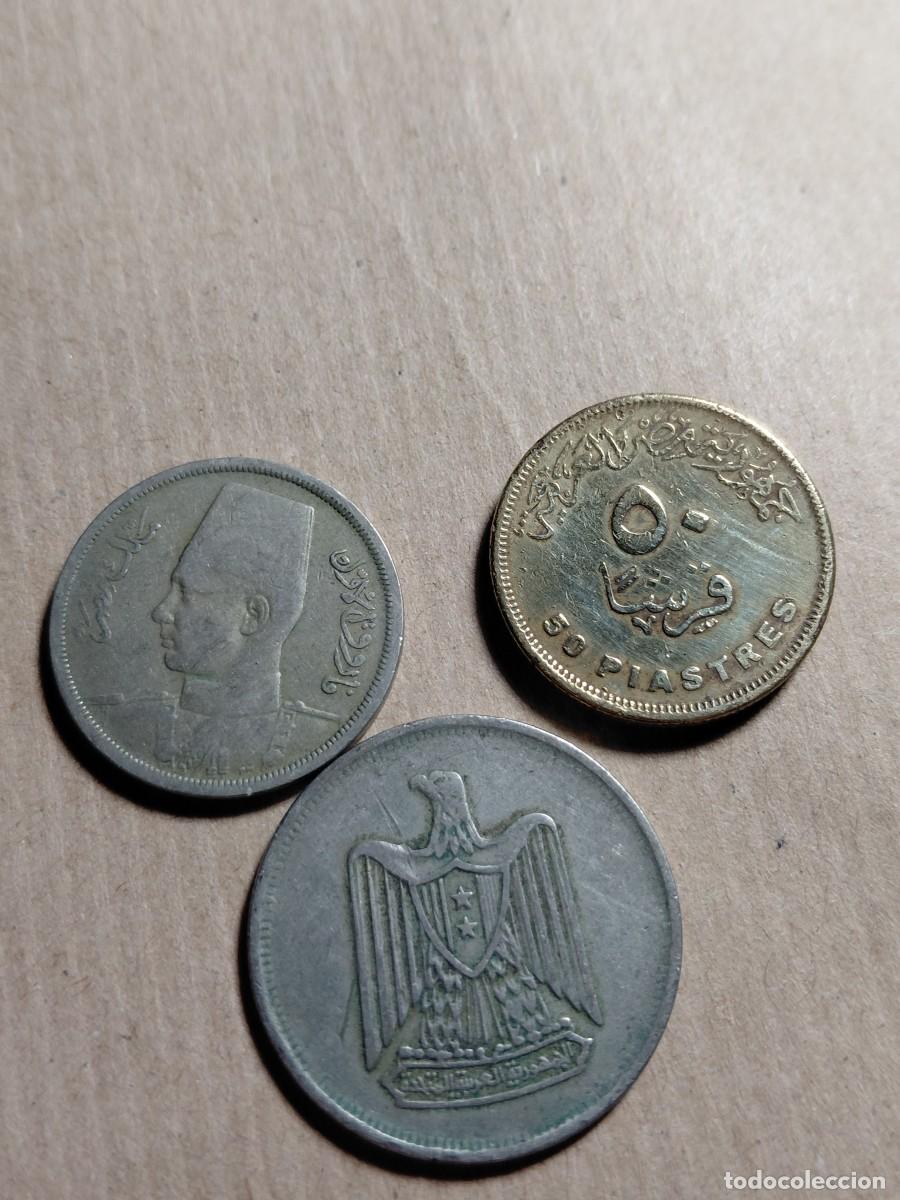 Monedas antiguas de &Aacute;frica: EGIPTO - LOTE 3 MONEDAS - Foto 2