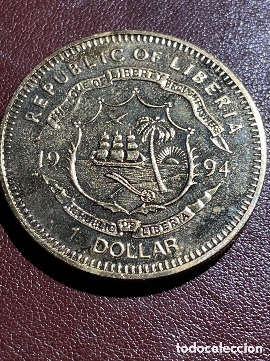 Monedas antiguas de &Aacute;frica: Moneda de Liberia1994 - Foto 2