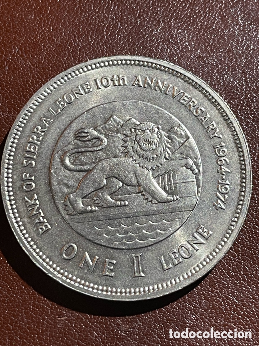 Monedas antiguas de &Aacute;frica: Moneda Sierra Leona. - Foto 2
