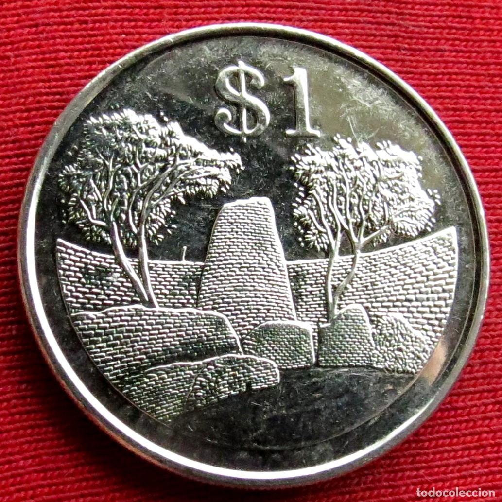 Monedas antiguas de &Aacute;frica: Zimbabwe 1 $ 2002 ... - Foto 1