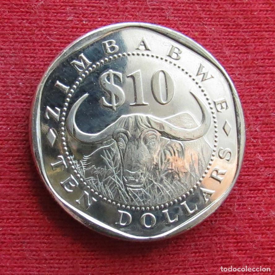 Monedas antiguas de &Aacute;frica: Zimbabwe 10 $ 2003 ... - Foto 1