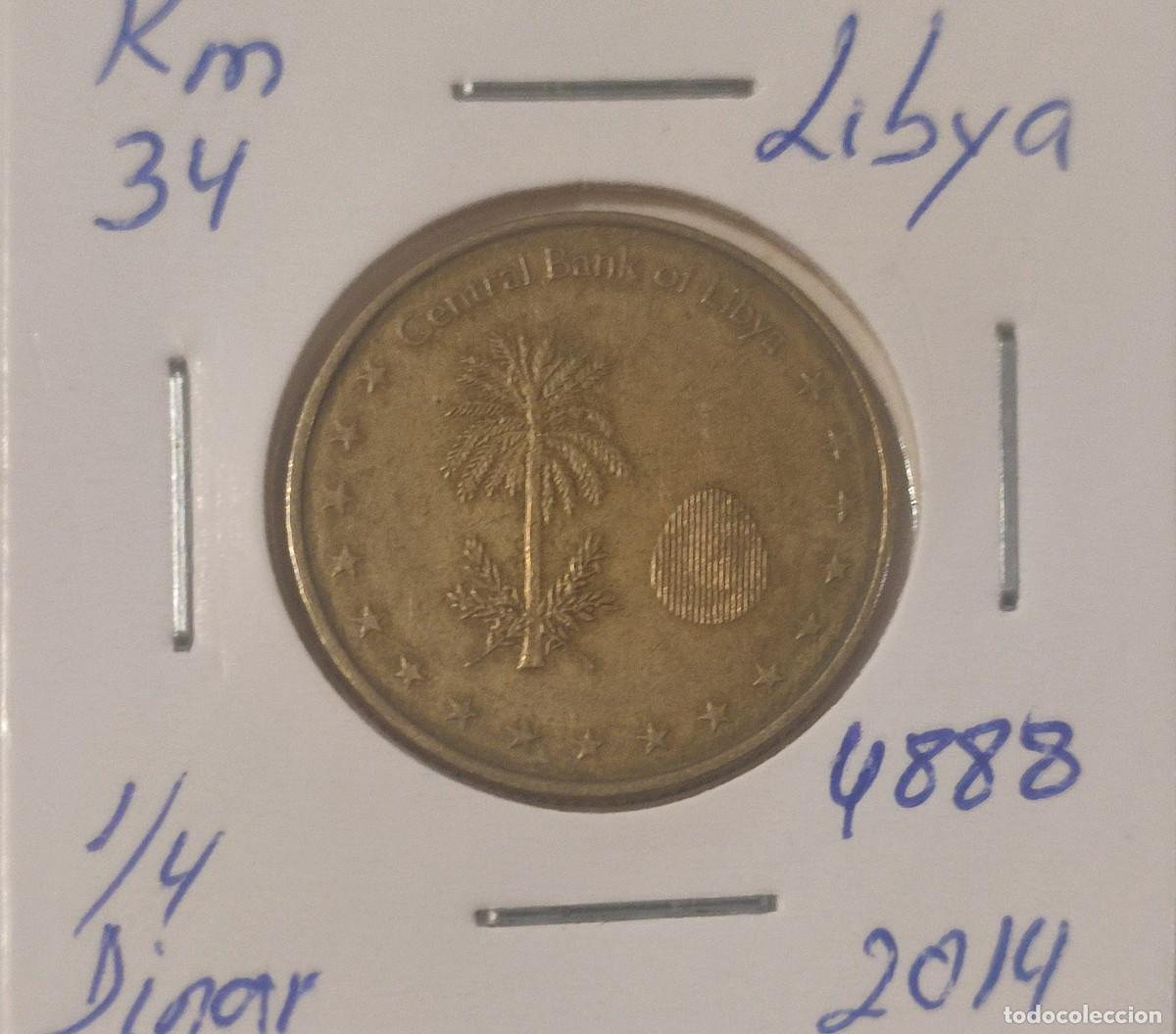Monedas antiguas de &Aacute;frica: MONEDA DE LIBYA 1/4 DINAR 2014 - Foto 1