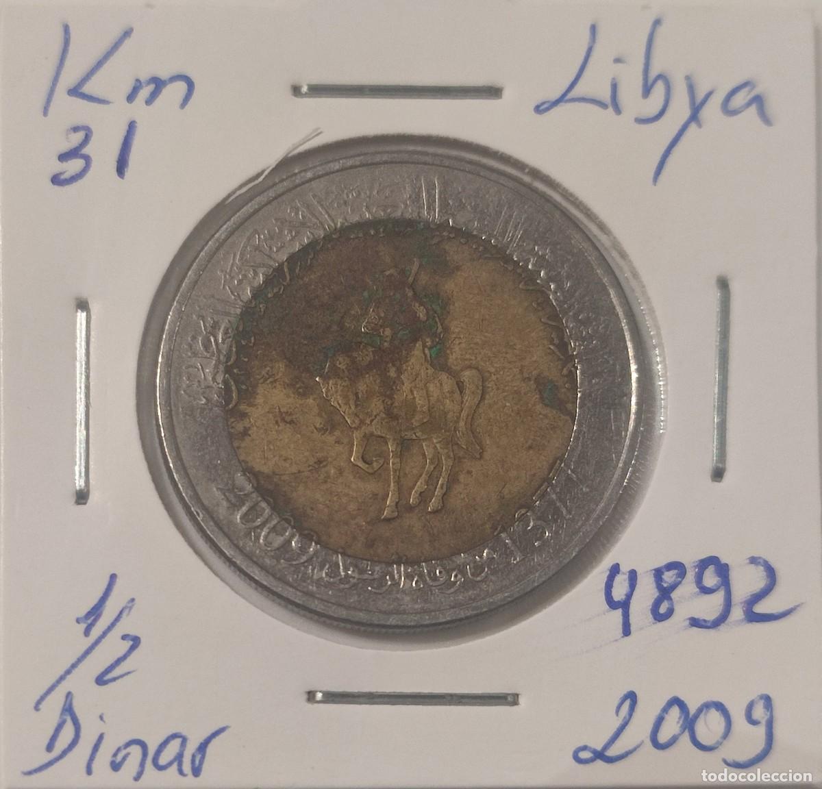 Monedas antiguas de &Aacute;frica: MONEDA DE LIBYA 1/2 DINAR 2009 - Foto 1