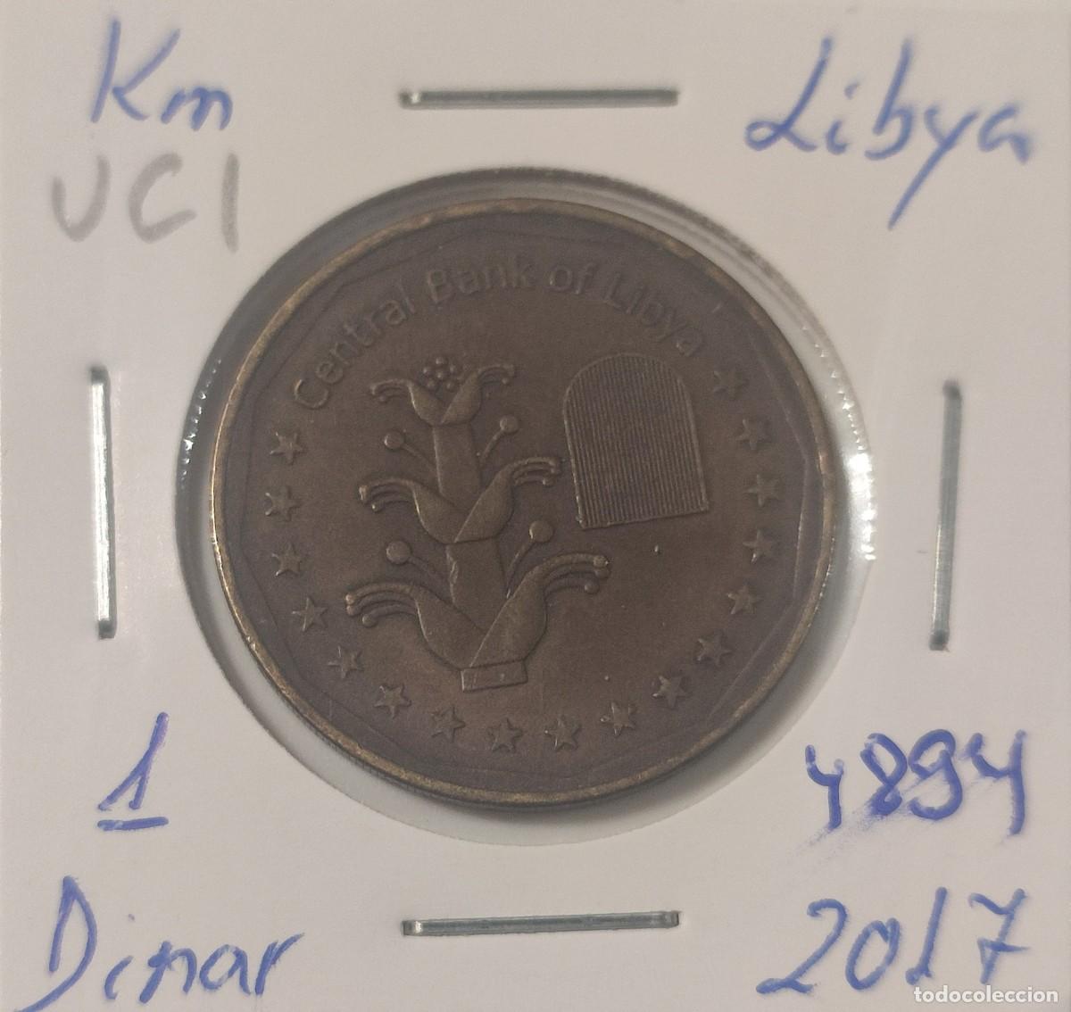 Monedas antiguas de &Aacute;frica: MONEDA DE LIBYA 1 DINAR 2017 - Foto 1