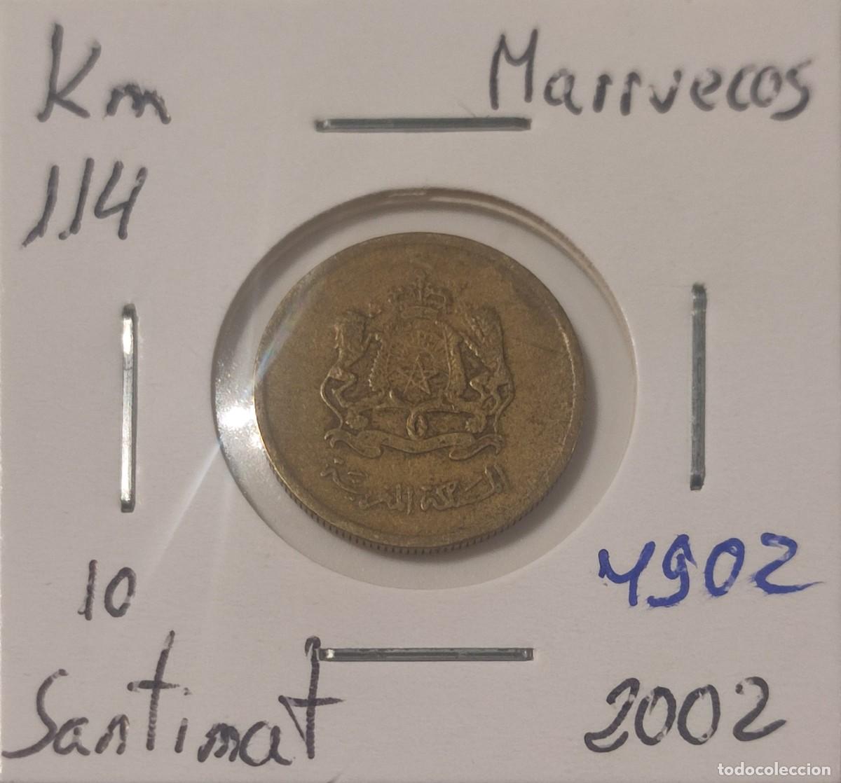 Monedas antiguas de &Aacute;frica: MONEDA DE MARRUECOS 10 SANTIMIT 2002 - Foto 1
