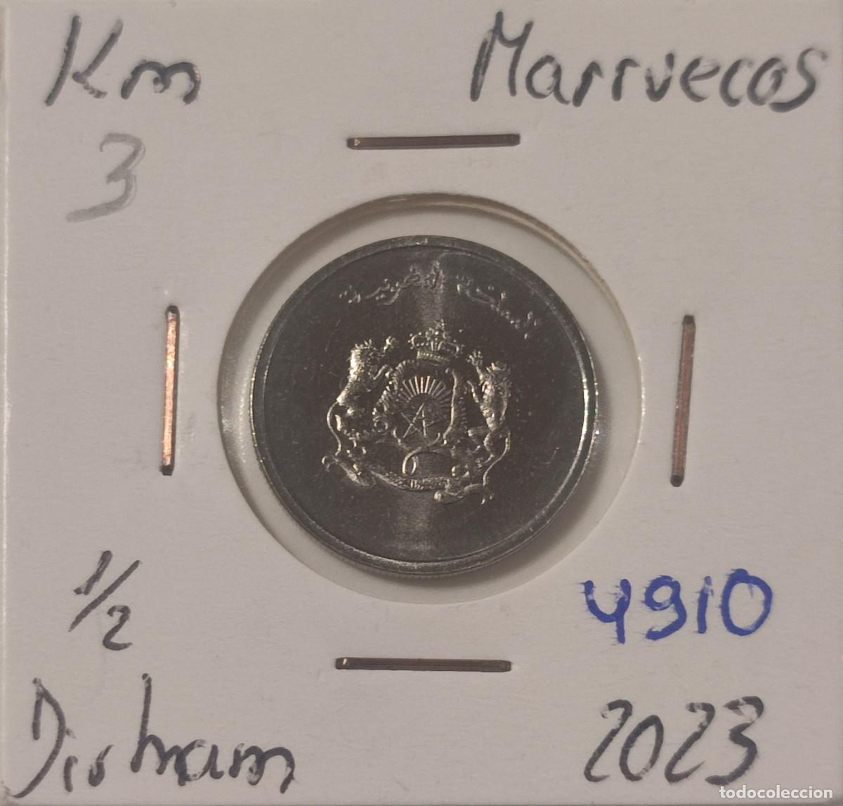 Monedas antiguas de &Aacute;frica: MONEDA DE MARRUECOS 1/2 DIRHAM 2023 - Foto 1