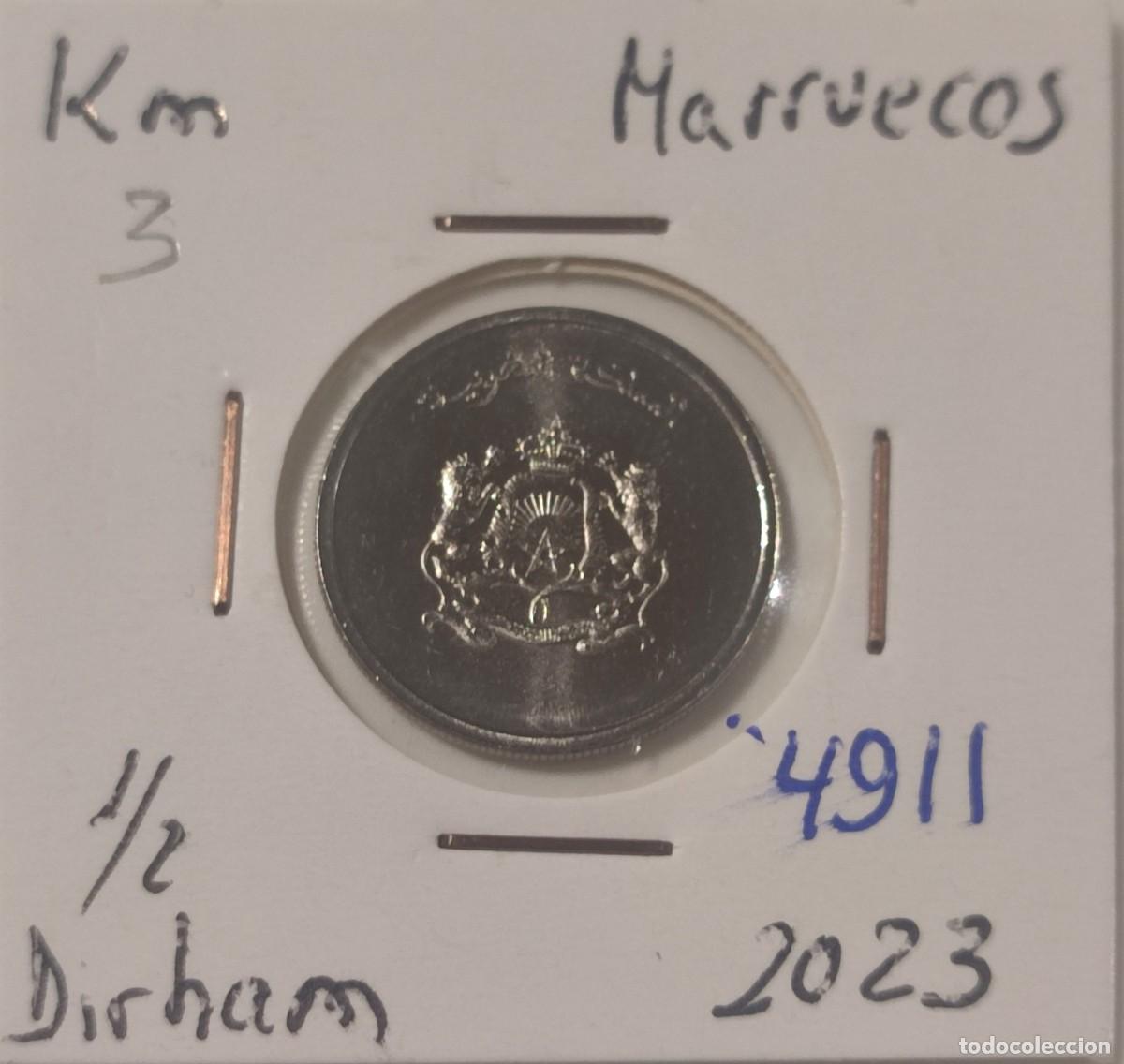 Monedas antiguas de &Aacute;frica: MONEDA DE MARRUECOS 1/2 DIRHAM 2023 - Foto 1