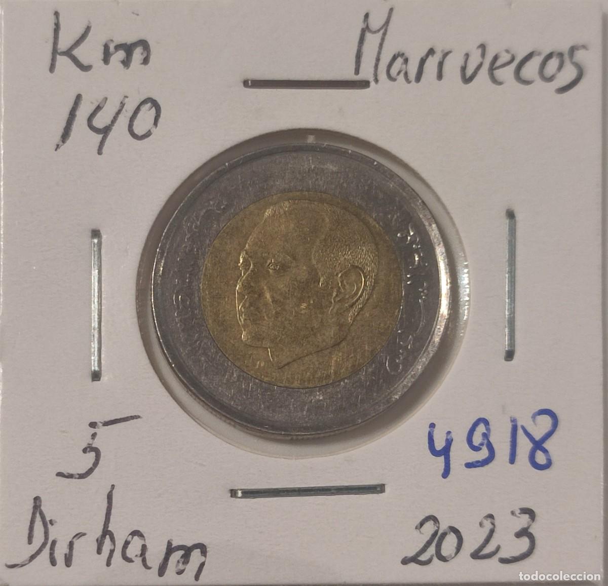 Monedas antiguas de &Aacute;frica: MONEDA DE MARRUECOS 5 DIRHAM 2023 - Foto 1
