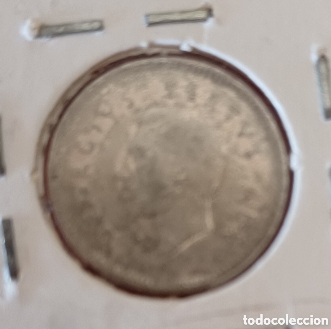Monedas antiguas de &Aacute;frica: Sud&aacute;frica 3 peniques de plata 1951