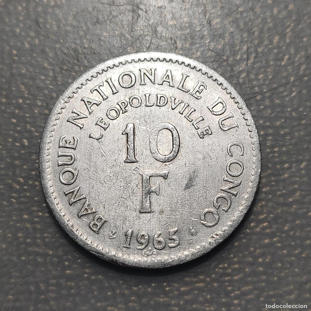 Monedas antiguas de &Aacute;frica: CONGO 10 FRANCS 1965 - Foto 4