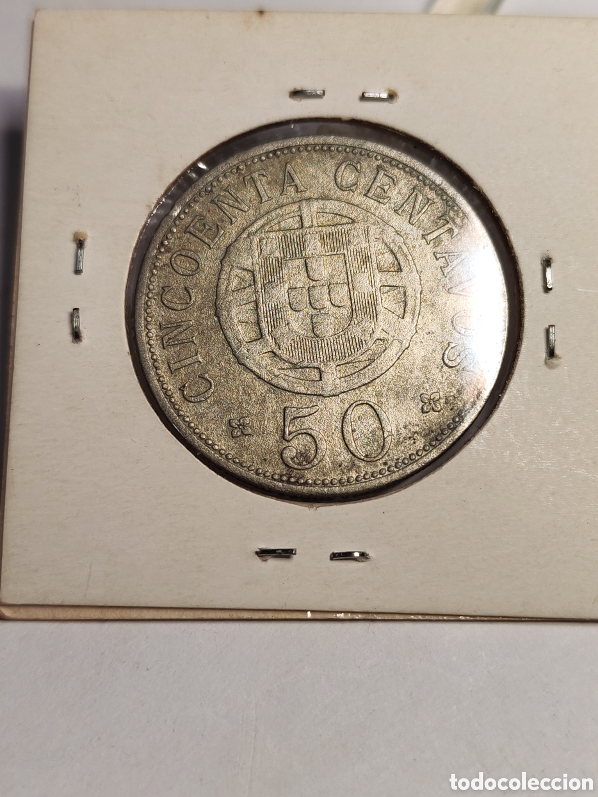 Monedas antiguas de &Aacute;frica: Angola. 50 centavos. 1928. - Foto 2