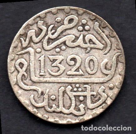 Monedas antiguas de &Aacute;frica: MARRUECOS - 1 Dirham de PLATA - 1320 - Foto 1