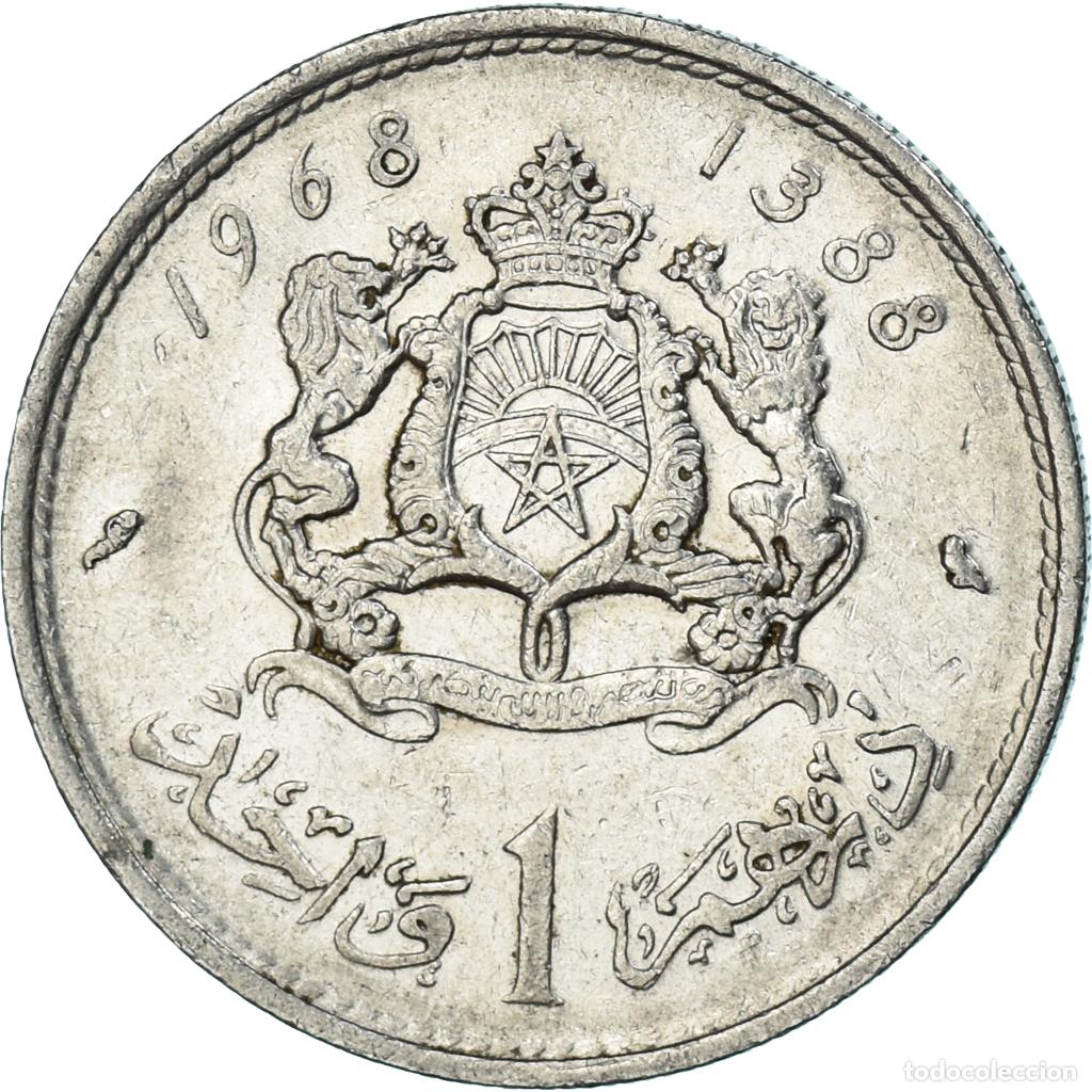 Monedas antiguas de &Aacute;frica: [#1315168] Moneda, Marruecos, Dirham, 1968 - Foto 2