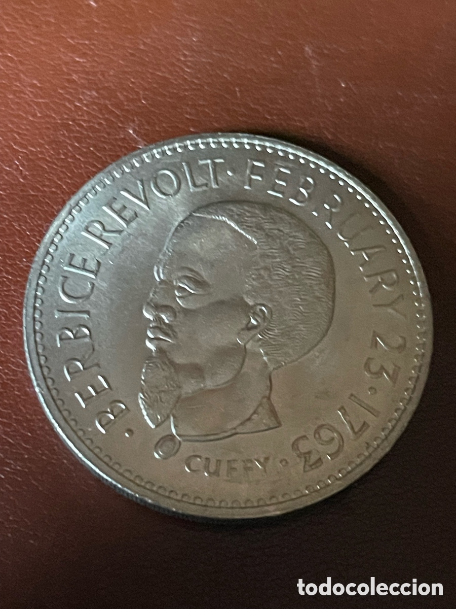 Monedas antiguas de &Aacute;frica: Moneda Guyana 1 d&oacute;lar - Foto 2