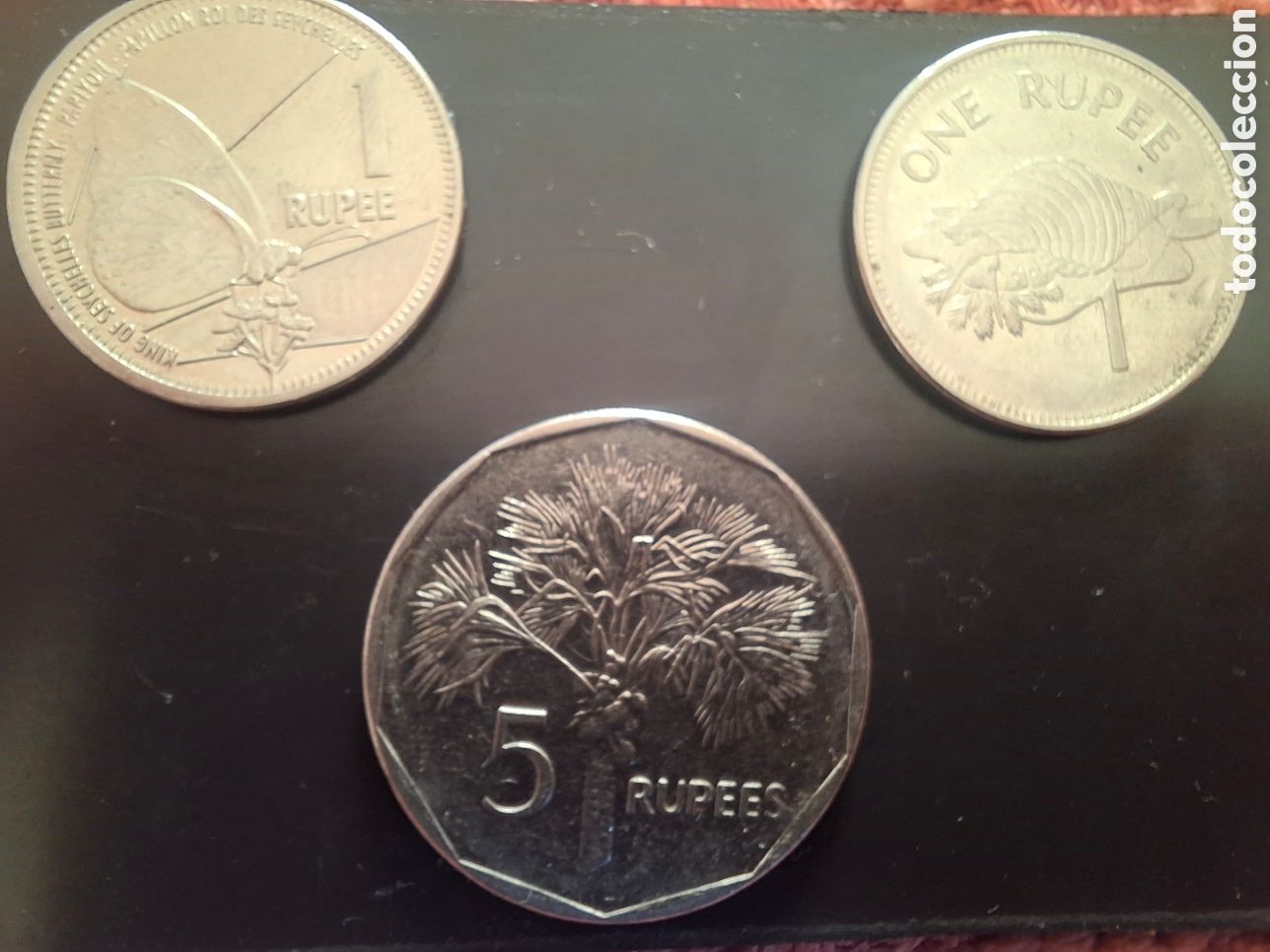 Monedas antiguas de &Aacute;frica: Monedas de las Islas seychelles - Foto 3