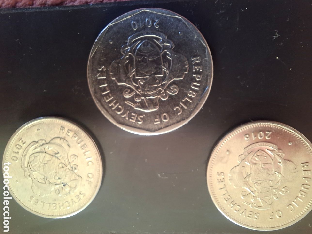 Monedas antiguas de &Aacute;frica: Monedas de las Islas seychelles - Foto 4