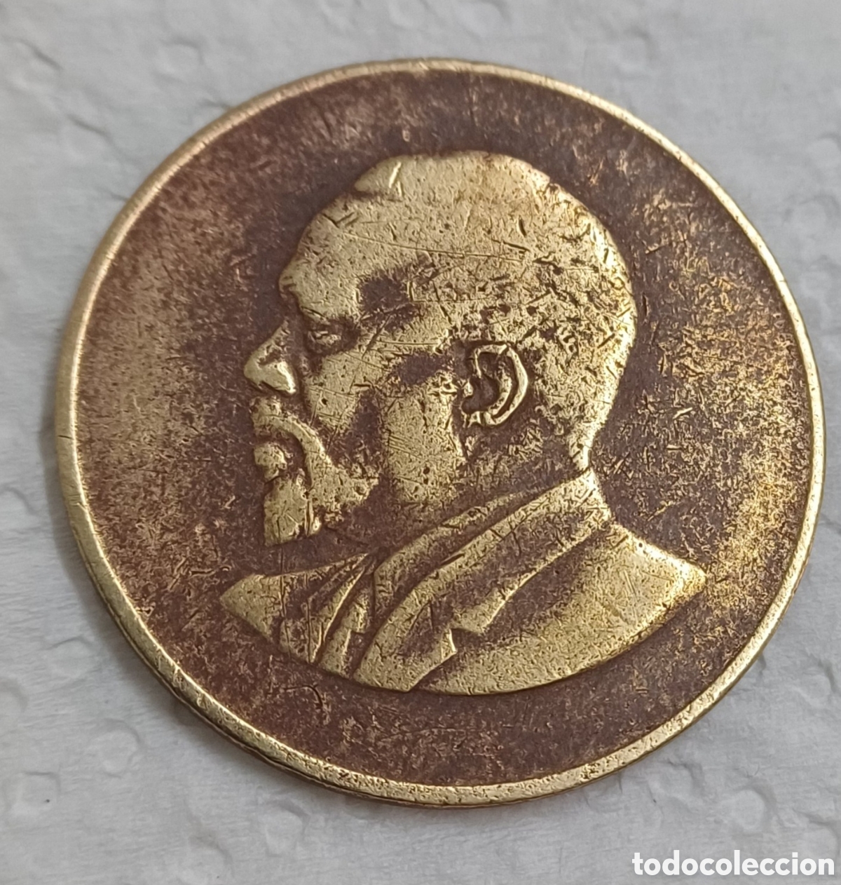 Monedas antiguas de &Aacute;frica: Moneda 10 cent de Kenia 1968 - Foto 2