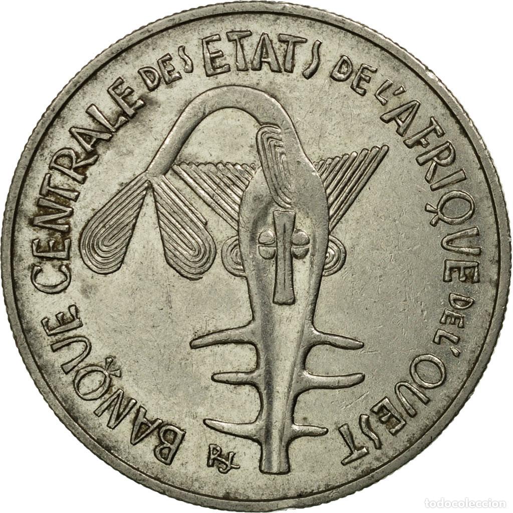 Monedas antiguas de &Aacute;frica: [#535333] Moneda, Estados del &Aacute;frica Occidental, 100 Francs, 1971, Paris, MBC, N&iacute;quel