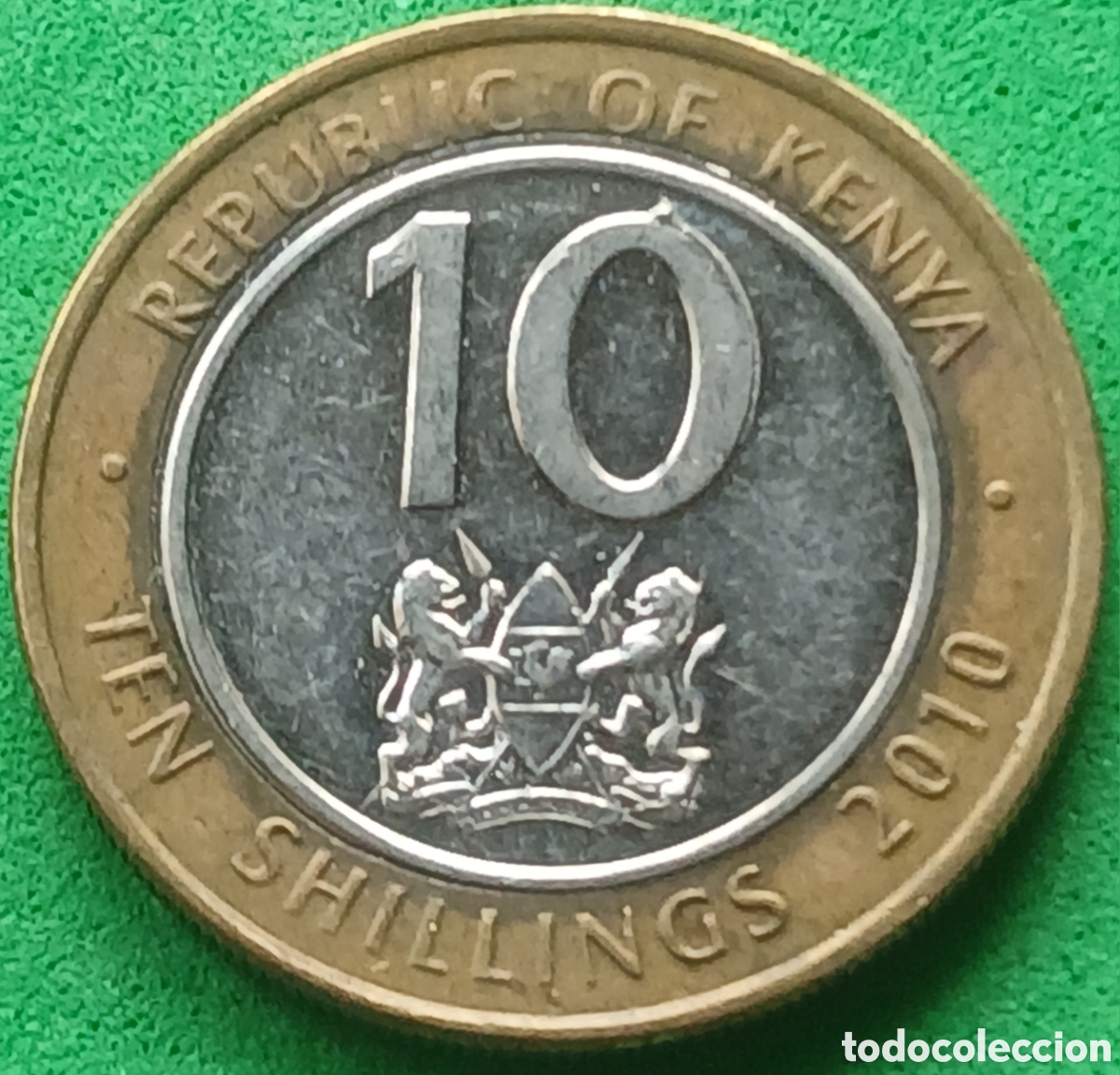 Monedas antiguas de &Aacute;frica: Kenya ten shillings 2010 km#35.2