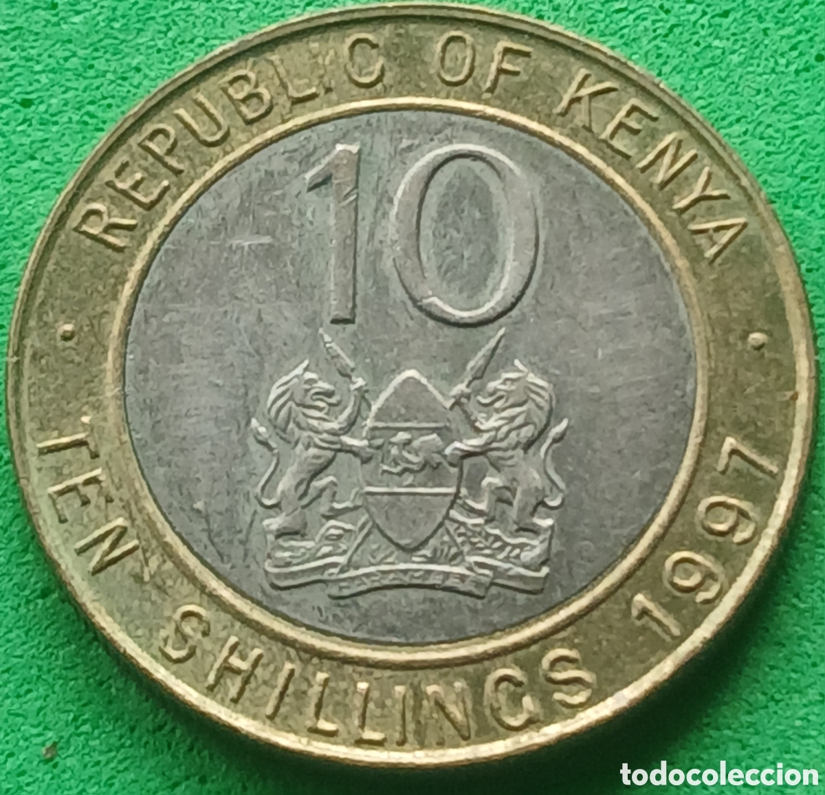Monedas antiguas de &Aacute;frica: Kenya ten shillings 1997 km#27