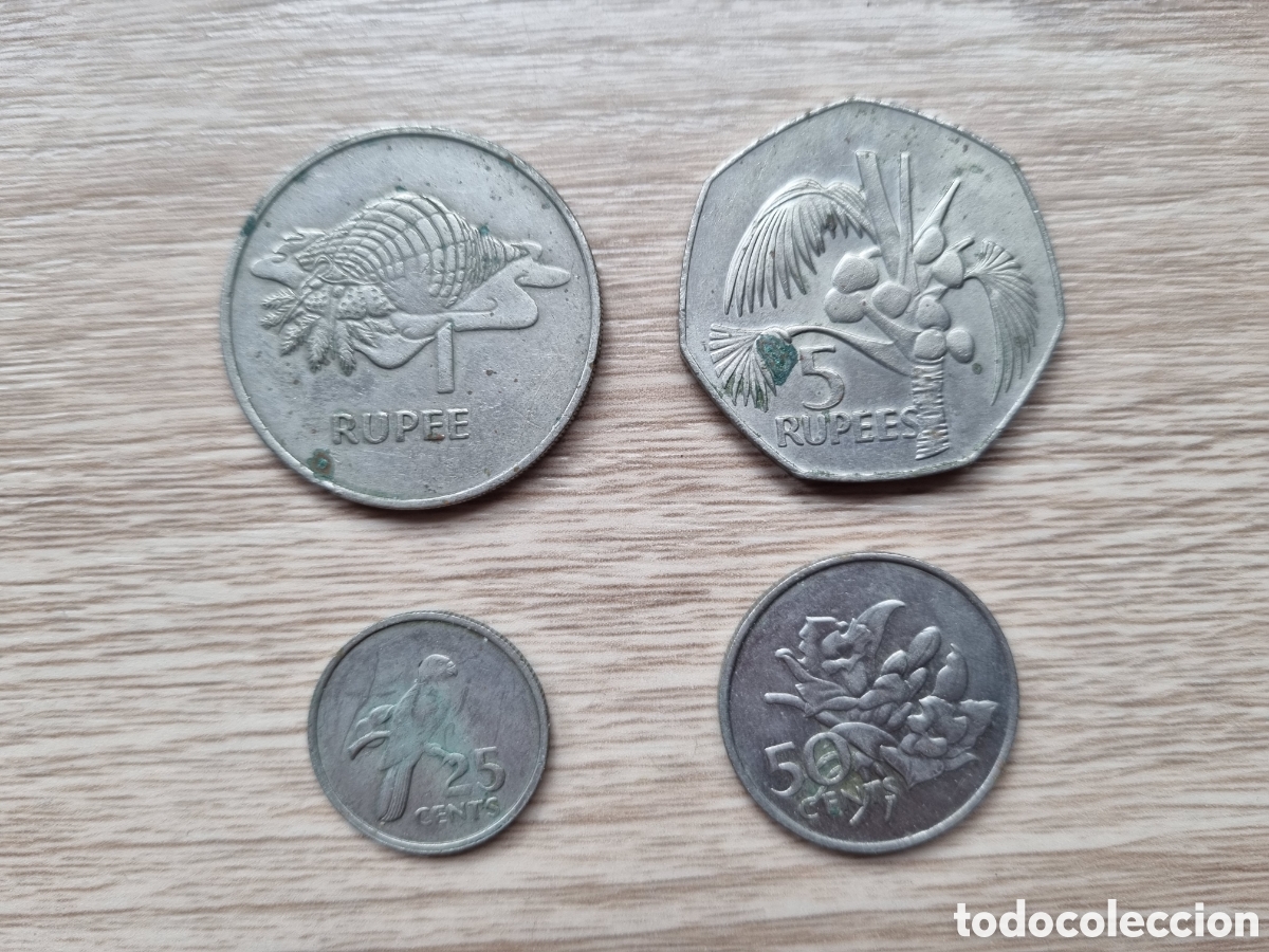 Monedas antiguas de &Aacute;frica: Monedas Seychelles. 1977 - Foto 2