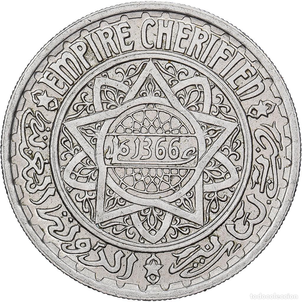 Monedas antiguas de &Aacute;frica: [#1512800] Marruecos, Mohammed V, 10 Francs, 1366, Paris, Cobre - n&iacute;quel, MBC+