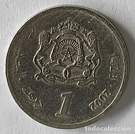 Monedas antiguas de &Aacute;frica: MARRUECOS 1 Dirham 2002 - Foto 2