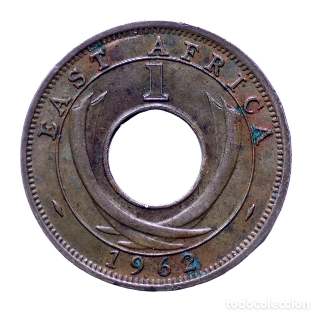 Monedas antiguas de &Aacute;frica: &nbsp;1 Centavo 1962 de &Aacute;frica Oriental&nbsp;Isabel II
