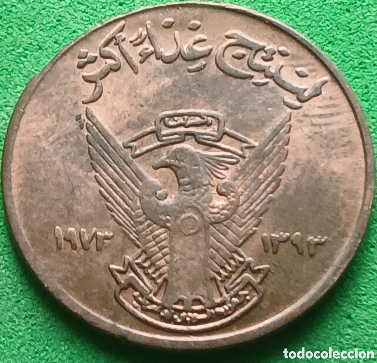 Monedas antiguas de &Aacute;frica: Sud&aacute;n 5 milliemes 1973 km#53 FAO
