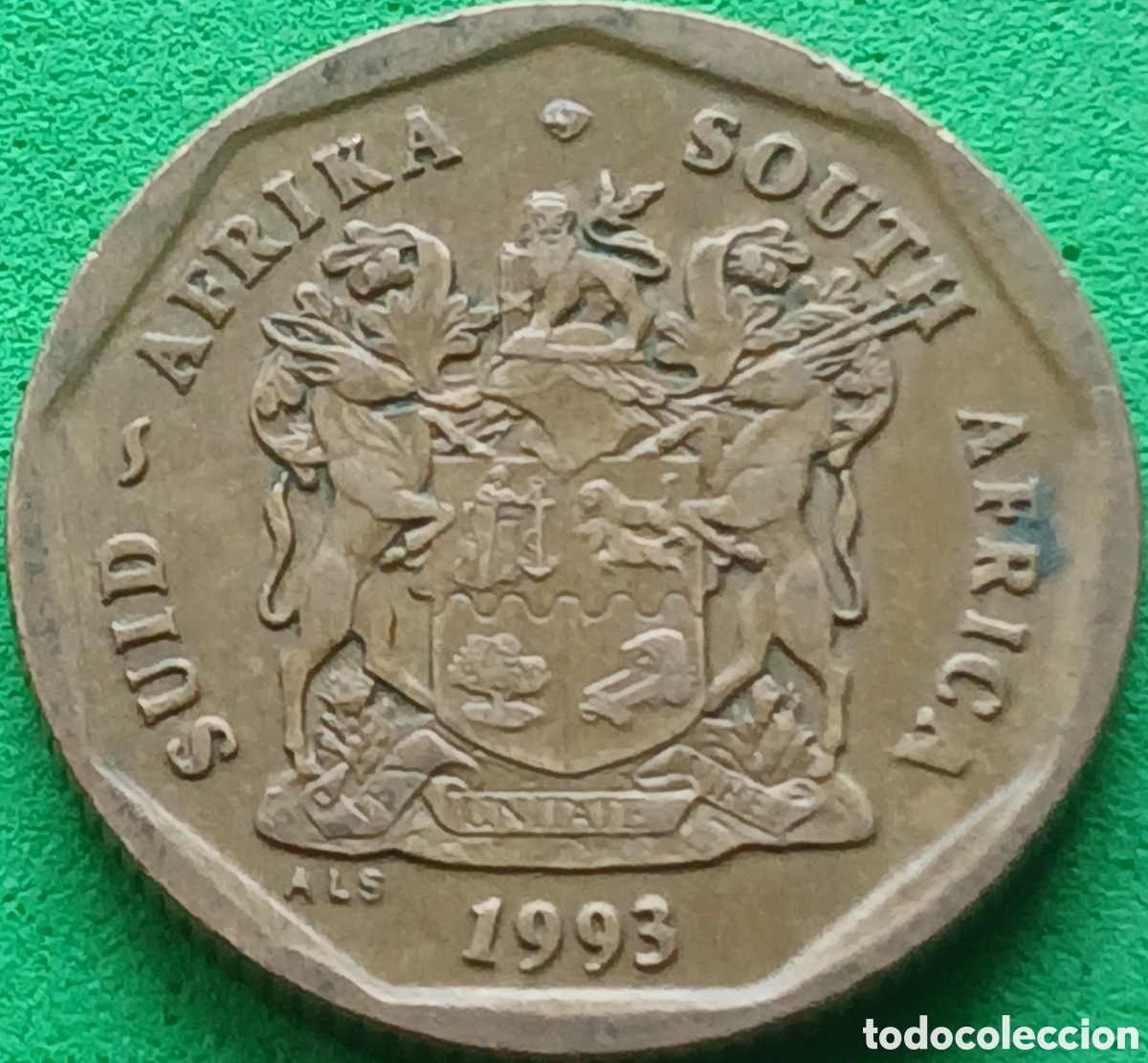 Monedas antiguas de &Aacute;frica: Suid &Aacute;frika 50 cents 1993 km#137