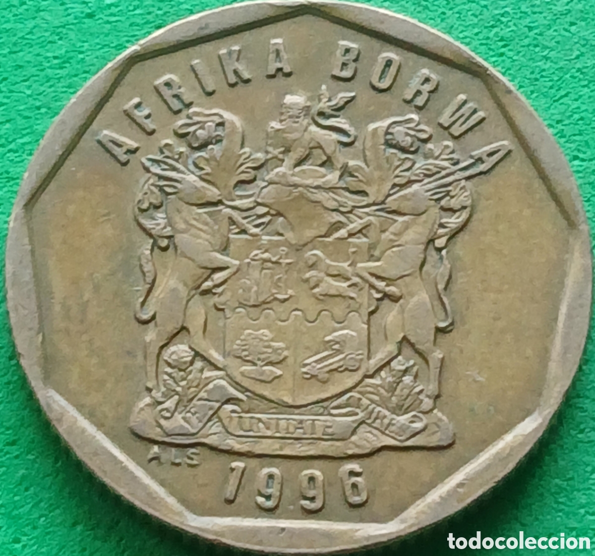 Monedas antiguas de &Aacute;frica: &Aacute;frika Borwa 50 cents 1996 km#163
