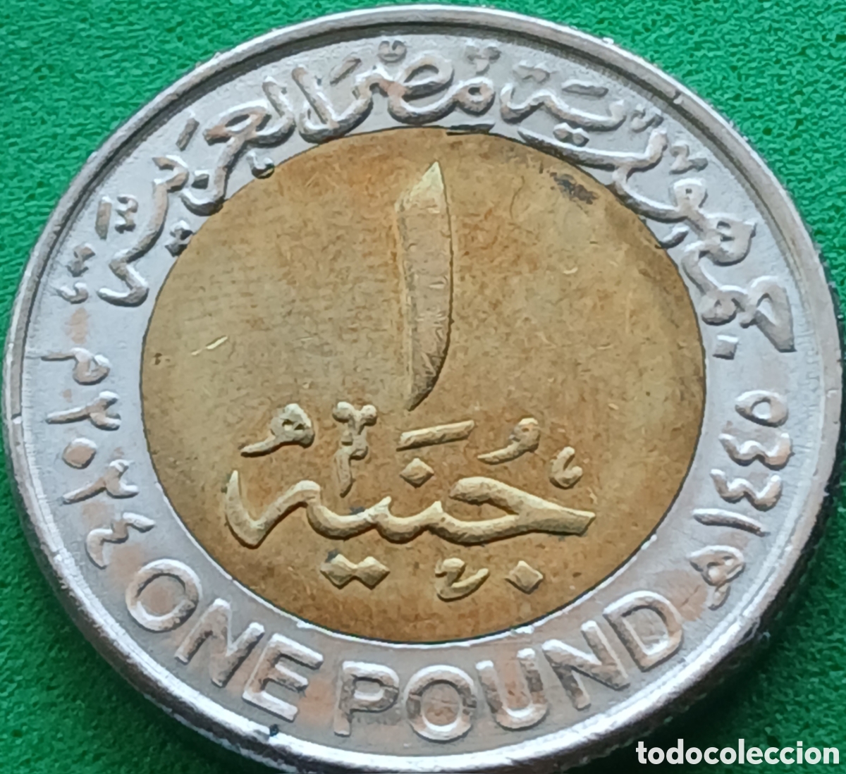 Monedas antiguas de &Aacute;frica: Egipto one pound 2024 km#940a ESCASA!!