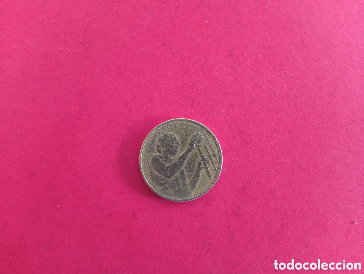 Monedas antiguas de &Aacute;frica: 25 francos &Aacute;frica Oeste 2004