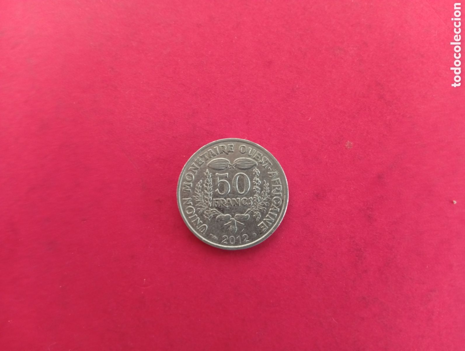 Monedas antiguas de &Aacute;frica: 50 francos &Aacute;frica Oeste 2012