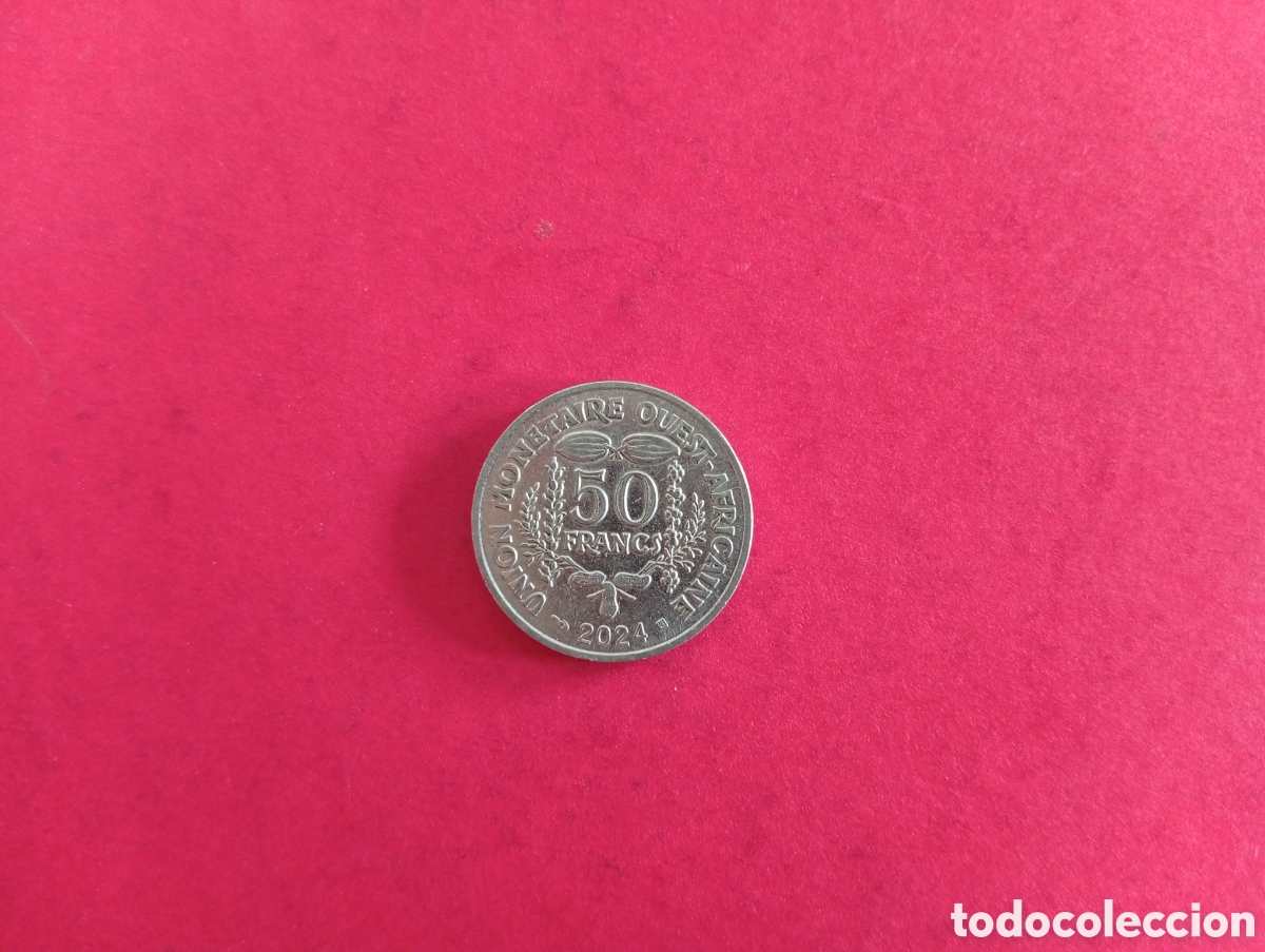 Monedas antiguas de &Aacute;frica: 50 francos &Aacute;frica Oeste 2024