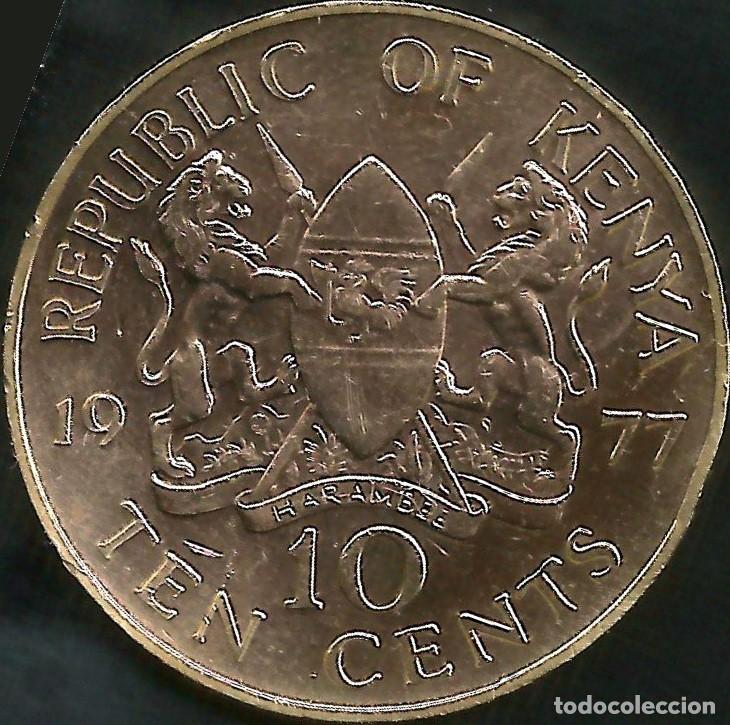Monedas antiguas de &Aacute;frica: KENIA 1977 - 10 CENTS - KM 11 - CIRCULADA
