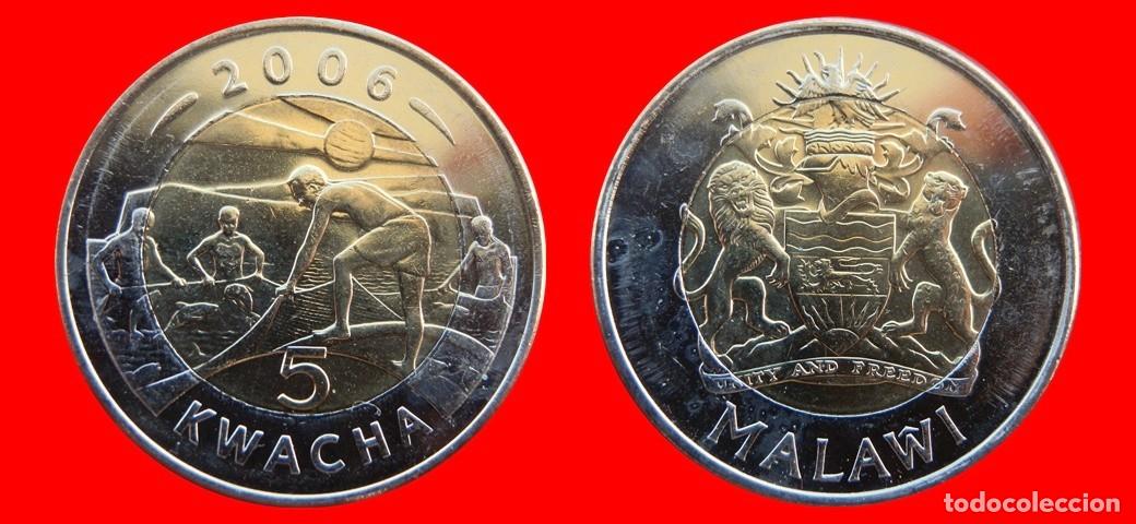 Monete antiche di Africa: 5 KWACHA 2006 SIN CIRCULAR MALAWI-8711SC