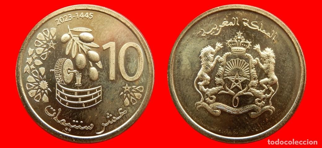 Monedas antiguas de &Aacute;frica: 10 SANTIMAT 2023 SIN CIRCULAR MARRUECOS-8879SC