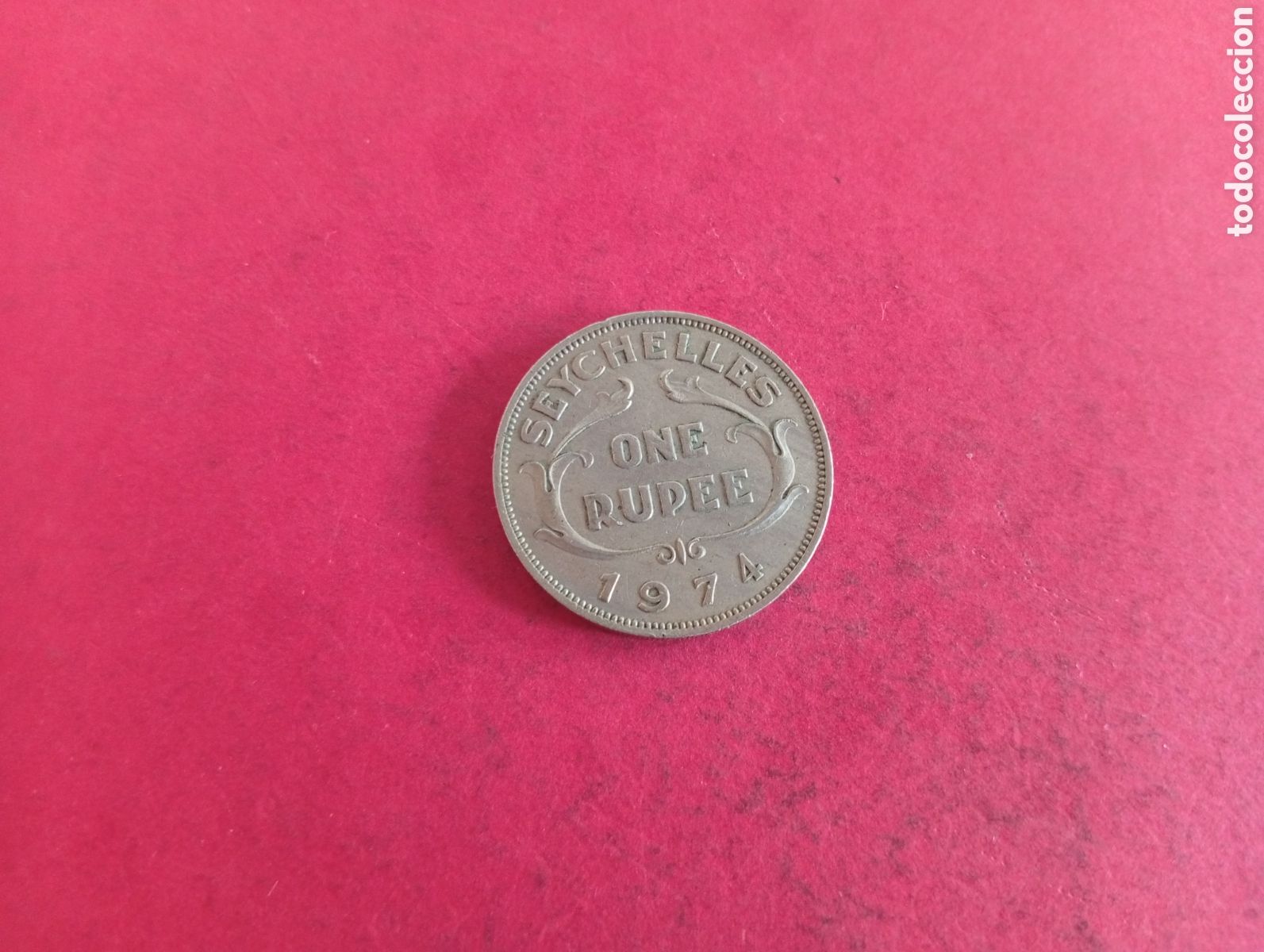 Monedas antiguas de &Aacute;frica: 1 rupia de Seychelles 1974