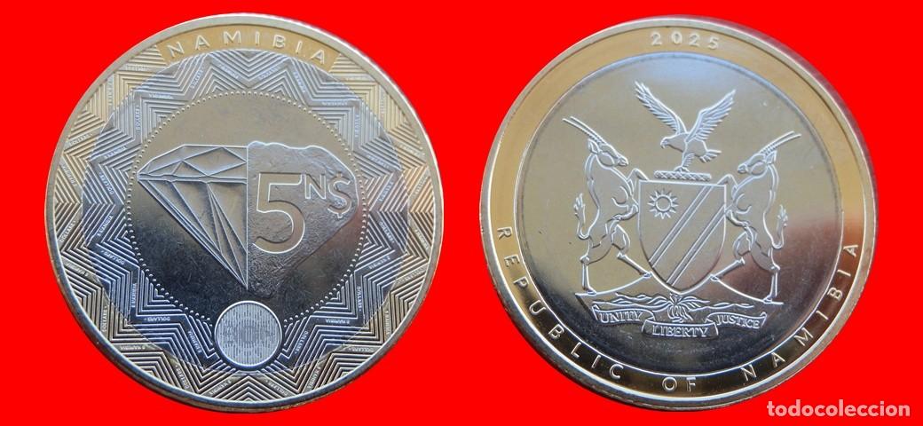 Monedas antiguas de &Aacute;frica: 5 DOLARES 2025 SIN CIRCULAR NAMIBIA-8724SC