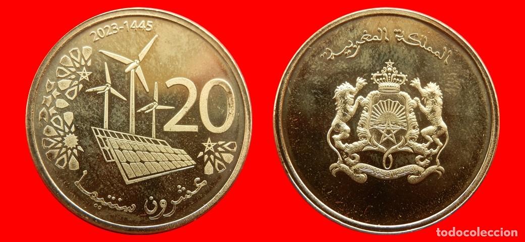Monedas antiguas de &Aacute;frica: 20 SANTIMAT 2023 SIN CIRCULAR MARRUECOS-8880SC