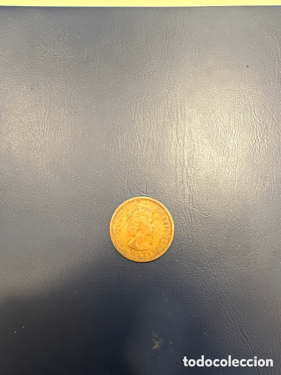 Monedas antiguas de &Aacute;frica: Moneda de Islas Mauritius de 2 cent a&ntilde;o 1965 - Foto 1