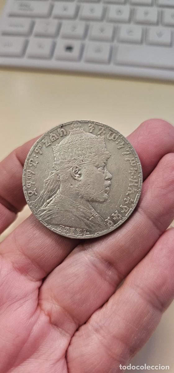 Monedas antiguas de &Aacute;frica: Etiopia 1 birr plata principios XX