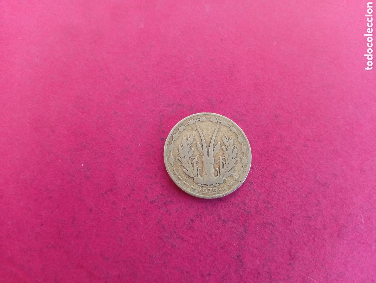 Monedas antiguas de &Aacute;frica: 25 francos &Aacute;frica Oeste 1979