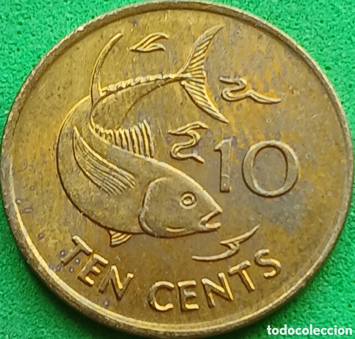 Alte M&uuml;nzen aus Afrika: Seychelles ten cents 2003 km#48
