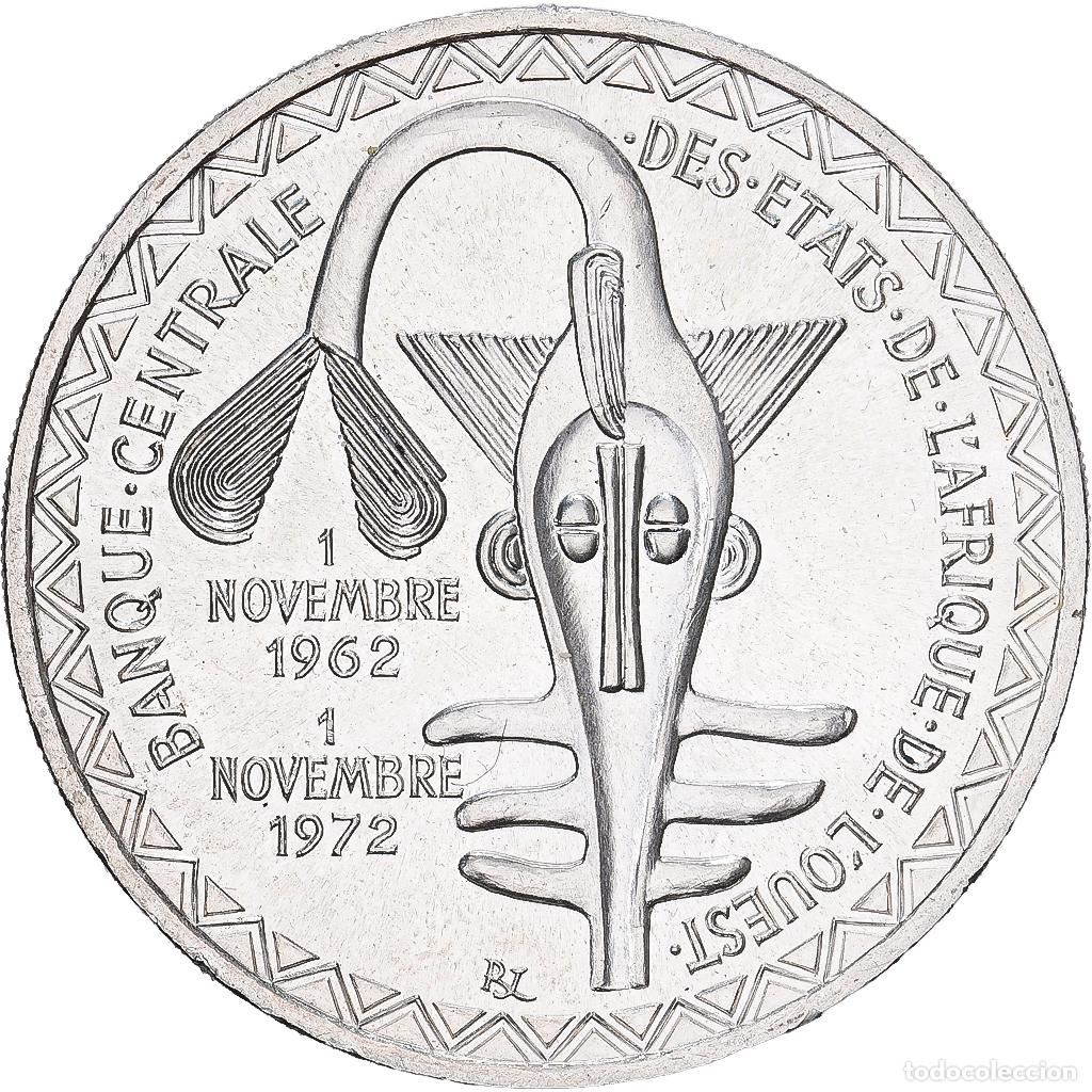 Monedas antiguas de &Aacute;frica: [#1167541] Estados del &Aacute;frica Occidental, 500 Francs, 1972, Plata, EBC+, KM:7