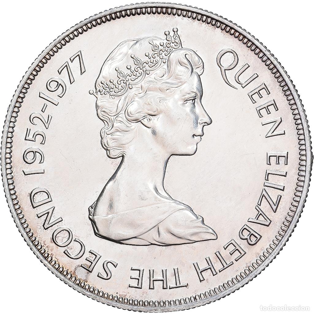 Monedas antiguas de &Aacute;frica: [#1167386] Mauricio, 25 Rupees, 1977, Plata, MBC+, KM:43